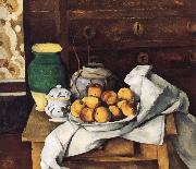 Paul Cezanne of still life with fruit Spain oil painting reproduction